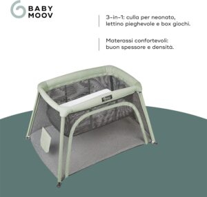 Lettino da viaggio con culla integrata - Moov & Comfy vista prodotto 5