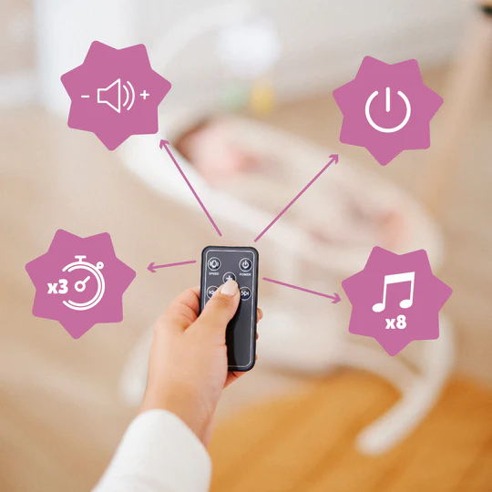 babymoov altalena elettrica con telecomando