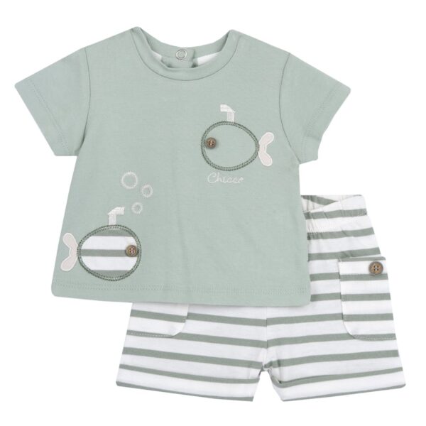 chicco completo maglietta e pantaloni corti