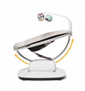 4moms mamaroo sdraietta elettrica per neonati, bluetooth, 5 movimenti unici