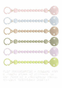 Clip portaciuccio in silicone colorate per neonati