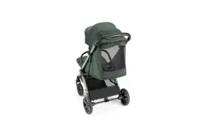 Passeggino Cam Off Road Air visto da dietro con cappottina estensibile e rete di aerazione