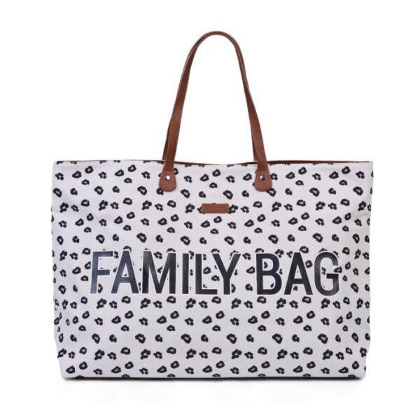 childrhome borsa family bag leopardata