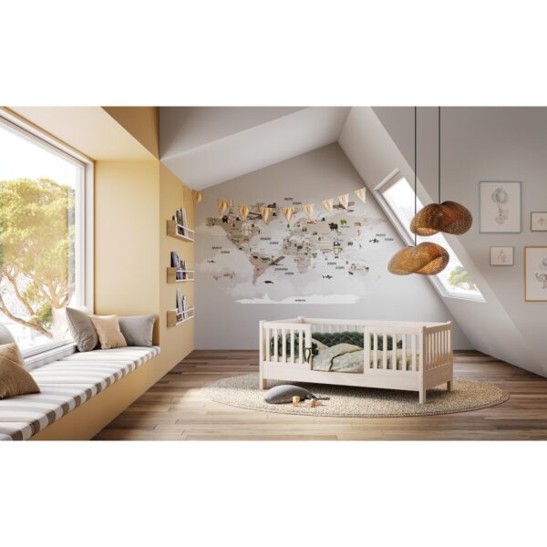 picci letto legno free con sponde e materasso