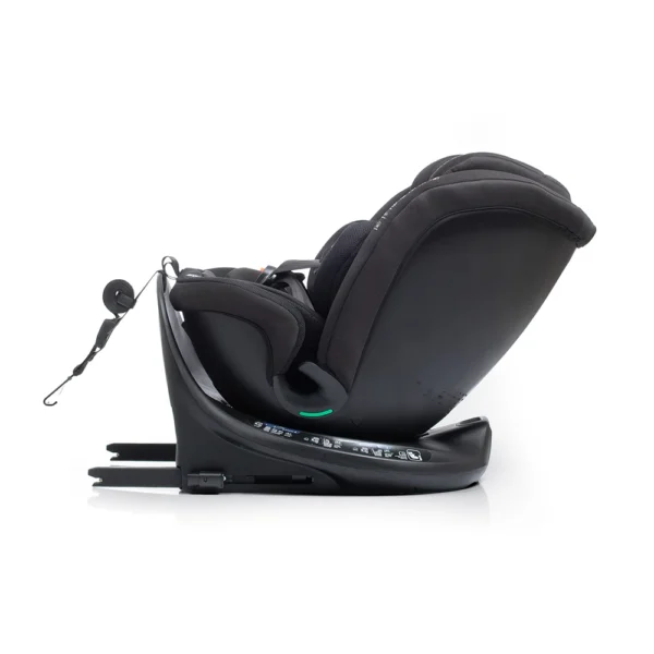 seggiolino auto kanda ifix 40 150cm girevole 360 colore jet black