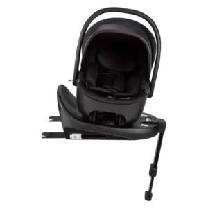 Seggiolino auto per bambini con base di fissaggio e supporto di stabilizzazione